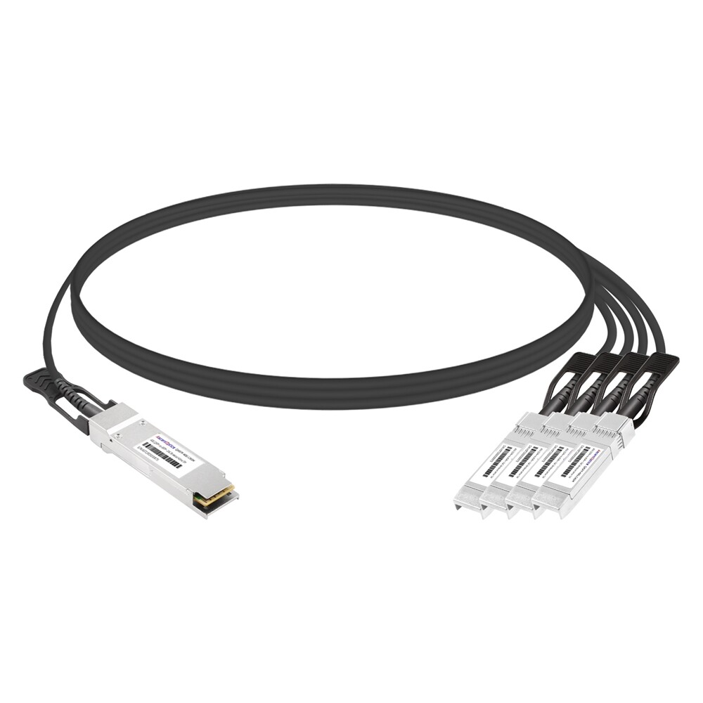 40G QSFP+ to 4x 10G SFP+ Copper Breakout Cable,5 Meters,Active