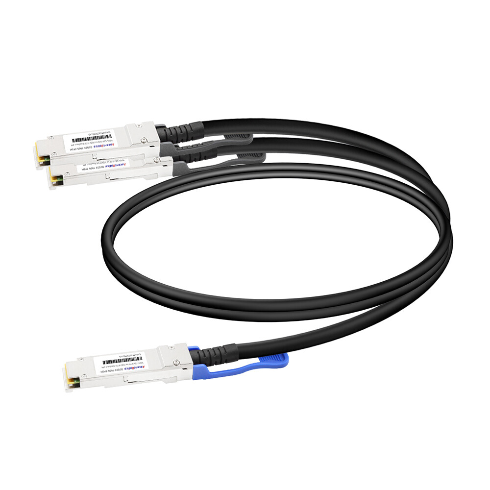 100G QSFP28 to 2x 50G QSFP28 Copper Breakout Cable,2 Meters,Passive