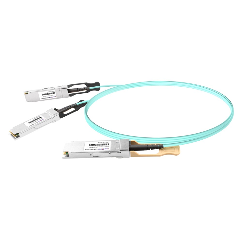200G QSFP56 to 2x 100G QSFP56 Breakout AOC Cable,1 Meter
