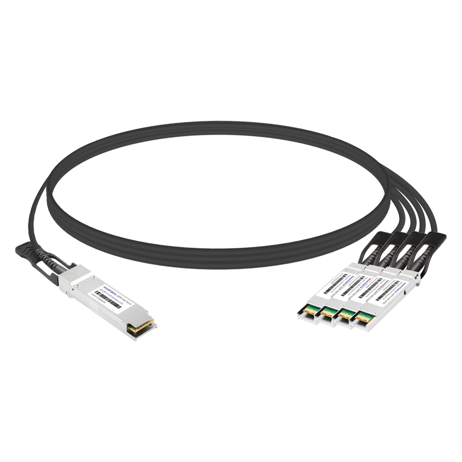 40G QSFP+ to 4x 10G XFP Copper Breakout Cable,0.5 Meter,Passive