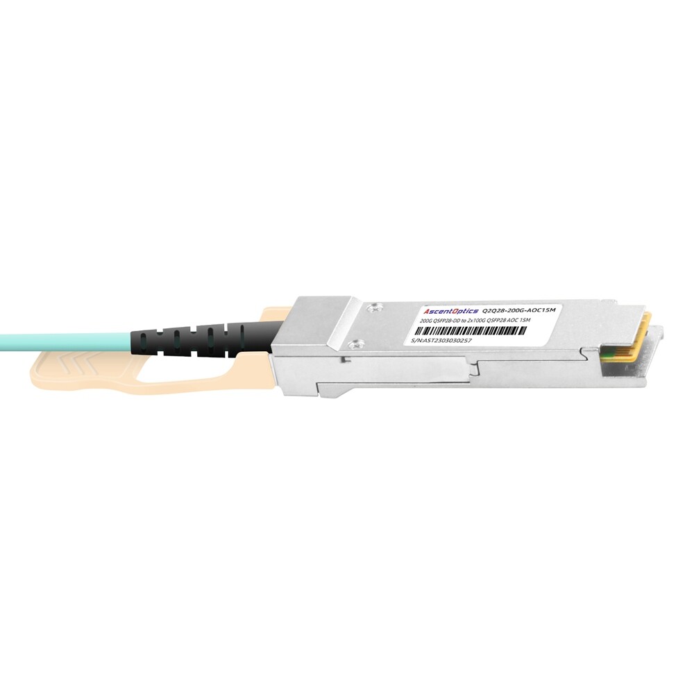 200G QSFP28-DD to 2x 100G QSFP28 Breakout AOC Cable,15 Meters